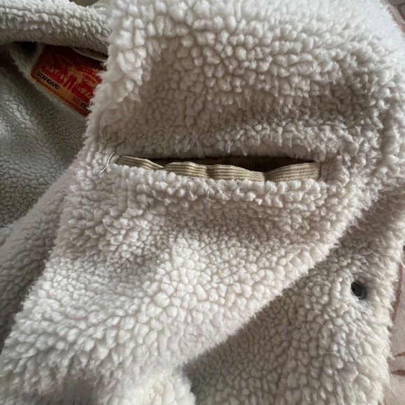 Levi’s corduroy sherpa trucker Jacket, light cream,XXL - Picture 9 of 9